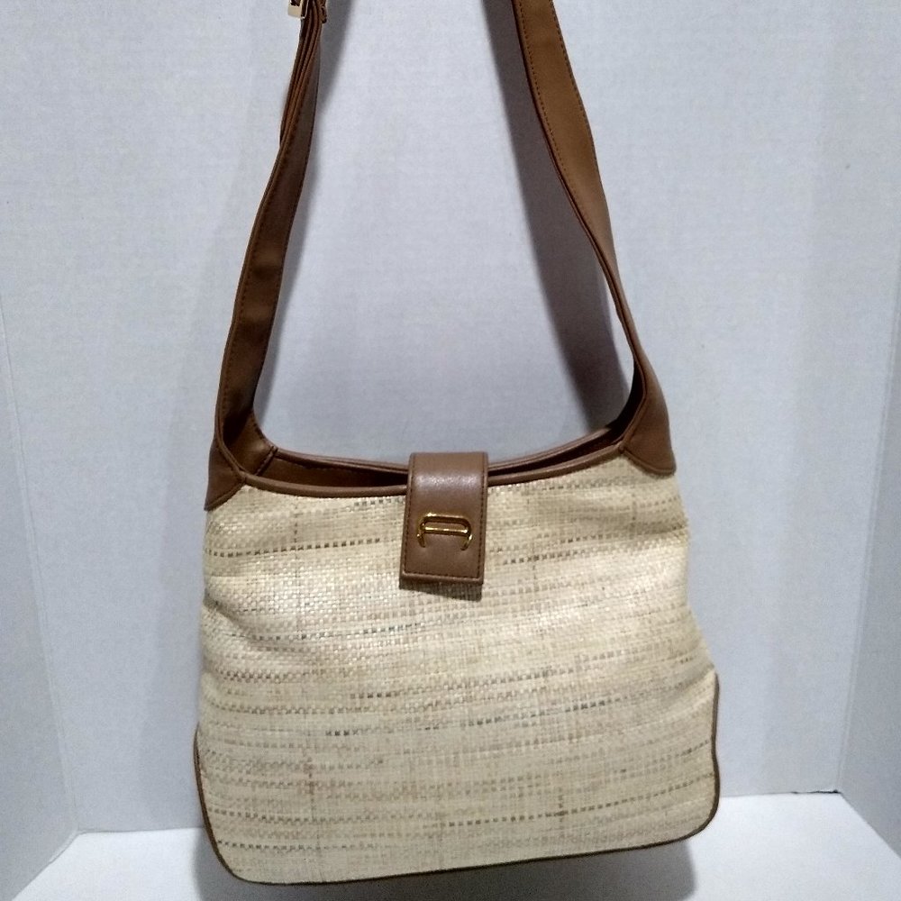 Etienne Aigner Tan Shoulder Bag